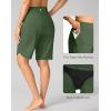 imageG Gradual Womens High Waisted Swim Board Shorts 11 Knee Length Beach Swimming Long Shorts for Women with Pockets LinerGreen