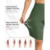 imageG Gradual Womens High Waisted Swim Board Shorts 11 Knee Length Beach Swimming Long Shorts for Women with Pockets LinerGreen