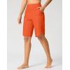 imageG Gradual Womens High Waisted Swim Board Shorts 11 Knee Length Beach Swimming Long Shorts for Women with Pockets LinerOrange