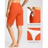 imageG Gradual Womens High Waisted Swim Board Shorts 11 Knee Length Beach Swimming Long Shorts for Women with Pockets LinerOrange