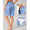 imageG Gradual Womens High Waisted Swim Board Shorts 11 Knee Length Beach Swimming Long Shorts for Women with Pockets LinerSun Flower
