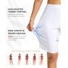 imageG Gradual Womens High Waisted Swim Board Shorts 11 Knee Length Beach Swimming Long Shorts for Women with Pockets LinerWhite