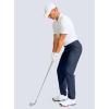 imageMens Golf Pants  303234 Slim Fit Stretch Lightweight Dress Pants for Men with Zipper Pockets Casual WorkNavy