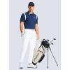 imageMens Golf Pants  303234 Slim Fit Stretch Lightweight Dress Pants for Men with Zipper Pockets Casual WorkWhite