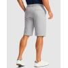 imageMens Golf Shorts with 5 Pockets 11 Inseam Stretch Quick Dry Casual Work Dress Shorts for MenBright Grey