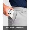 imageMens Golf Shorts with 5 Pockets 11 Inseam Stretch Quick Dry Casual Work Dress Shorts for MenBright Grey