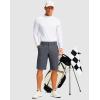 imageMens Golf Shorts with 5 Pockets 11 Inseam Stretch Quick Dry Casual Work Dress Shorts for MenDark Grey