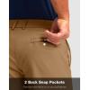 imageMens Golf Shorts with 5 Pockets 11 Inseam Stretch Quick Dry Casual Work Dress Shorts for MenDark Khaki