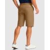 imageMens Golf Shorts with 5 Pockets 11 Inseam Stretch Quick Dry Casual Work Dress Shorts for MenDark Khaki