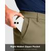 imageMens Golf Shorts with 5 Pockets 11 Inseam Stretch Quick Dry Casual Work Dress Shorts for MenDusty Khaki