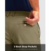imageMens Golf Shorts with 5 Pockets 11 Inseam Stretch Quick Dry Casual Work Dress Shorts for MenDusty Khaki