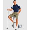 imageMens Golf Shorts with 5 Pockets 11 Inseam Stretch Quick Dry Casual Work Dress Shorts for MenDusty Khaki