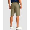 imageMens Golf Shorts with 5 Pockets 11 Inseam Stretch Quick Dry Casual Work Dress Shorts for MenDusty Khaki