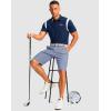 imageMens Golf Shorts with 5 Pockets 11 Inseam Stretch Quick Dry Casual Work Dress Shorts for MenIce Blue