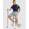 imageMens Golf Shorts with 5 Pockets 11 Inseam Stretch Quick Dry Casual Work Dress Shorts for MenLight Grey
