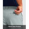 imageMens Golf Shorts with 5 Pockets 11 Inseam Stretch Quick Dry Casual Work Dress Shorts for MenLight Grey