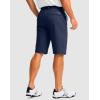 imageMens Golf Shorts with 5 Pockets 11 Inseam Stretch Quick Dry Casual Work Dress Shorts for MenNavy