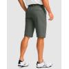 imageMens Golf Shorts with 5 Pockets 11 Inseam Stretch Quick Dry Casual Work Dress Shorts for MenSage Green