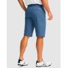 imageMens Golf Shorts with 5 Pockets 11 Inseam Stretch Quick Dry Casual Work Dress Shorts for MenSlate Blue