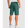 imageMens Golf Shorts with 5 Pockets 11 Inseam Stretch Quick Dry Casual Work Dress Shorts for MenSpruce Green