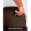 imageMens Golf Shorts with 5 Pockets 11 Inseam Stretch Quick Dry Casual Work Dress Shorts for MenTdark Brown