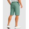 imageMens Golf Shorts with 5 Pockets 11 Inseam Stretch Quick Dry Casual Work Dress Shorts for MenViridian Green