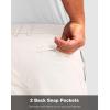 imageMens Golf Shorts with 5 Pockets 11 Inseam Stretch Quick Dry Casual Work Dress Shorts for MenWbeige