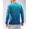 imageMens Sun Protection Long Sleeve Shirts UPF 50Gradient Vivid Blue