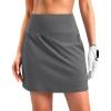imageG Gradual 1618 Skorts for Woman Golf Skirts 3 Pockets Women High Waisted Athletic Skirt Tennis Pickleball Casual SummerIron Grey