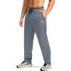 imageG Gradual Mens Sweatpants Mesh Lightweight with Zip Pockets Breathable Quick Dry Athletic Pants for Workout RunningLight Slate Grey
