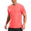 imageG Gradual Mens Workout Shirts Quick Dry Athletic Running TShirts Lightweight Moisture Wicking Short Sleeve Sports Gym TopsBrick Red Heather