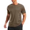 imageG Gradual Mens Workout Shirts Quick Dry Athletic Running TShirts Lightweight Moisture Wicking Short Sleeve Sports Gym TopsBrown