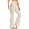 imageG Gradual Womens Flare Leggings Crossover Yoga Pants 2930532 High Waist Bell Bottom Pants for Women with PocketsTaupe