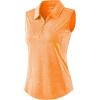 imageG Gradual Womens Golf Shirts Lightweight 14 Zip Collared Tank Top Sleeveless Polo Shirts for Tennis Pickleball CasualHeather Orange