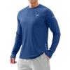 imageMens Sun Protection Long Sleeve Shirts UPF 50Royal Blue