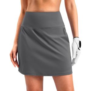 imageG Gradual 1618 Skorts for Woman Golf Skirts 3 Pockets Women High Waisted Athletic Skirt Tennis Pickleball Casual SummerIron Grey