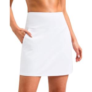 imageG Gradual 1618 Skorts for Woman Golf Skirts 3 Pockets Women High Waisted Athletic Skirt Tennis Pickleball Casual SummerWhite