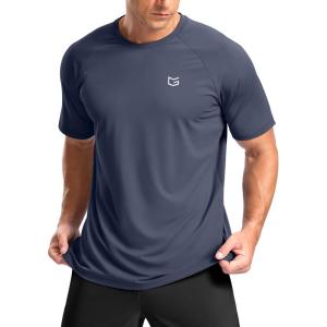 imageG Gradual Mens Athletic Workout TShirts Moisture Wicking Cooling Running Shirts Short Sleeve Performance Tee for Gym TennisDusty Blue