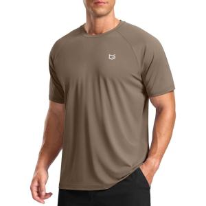 imageG Gradual Mens Athletic Workout TShirts Moisture Wicking Cooling Running Shirts Short Sleeve Performance Tee for Gym TennisTaupe