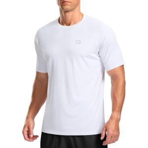imageG Gradual Mens Athletic Workout TShirts Moisture Wicking Cooling Running Shirts Short Sleeve Performance Tee for Gym TennisWhite