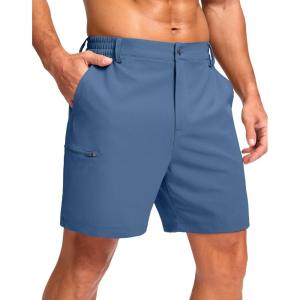 imageG Gradual Mens Casual Shorts 7 9 5 Lightweight 4 Pockets Stretch QuickDry Summer Shorts for Golf Work Hiking TripsBlue
