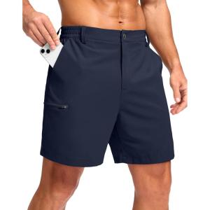 imageG Gradual Mens Casual Shorts 7 9 5 Lightweight 4 Pockets Stretch QuickDry Summer Shorts for Golf Work Hiking TripsNavy