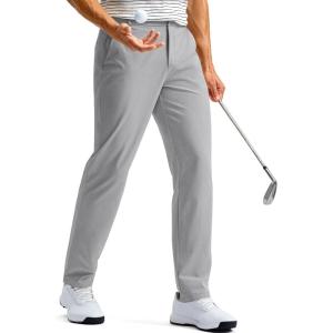 imageG Gradual Mens Golf Pants with 5 Pockets 303234 Lightweight Quick Dry Stretch Work Dress Pants Casual Slacks for MenLight Grey