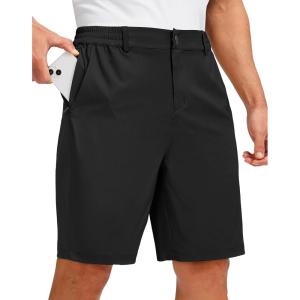 imageG Gradual Mens Golf Shorts with 5 Pockets 9 Light Weight Stretch Quick Dry Casual Dress Work Shorts for MenBlack