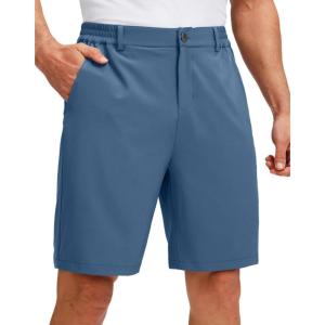 imageG Gradual Mens Golf Shorts with 5 Pockets 9 Light Weight Stretch Quick Dry Casual Dress Work Shorts for MenBlue
