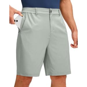 imageG Gradual Mens Golf Shorts with 5 Pockets 9 Light Weight Stretch Quick Dry Casual Dress Work Shorts for MenBright Grey