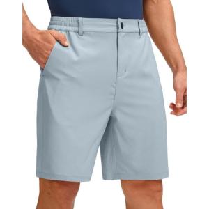 imageG Gradual Mens Golf Shorts with 5 Pockets 9 Light Weight Stretch Quick Dry Casual Dress Work Shorts for MenLight Grey