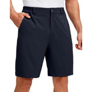 imageG Gradual Mens Golf Shorts with 5 Pockets 9 Light Weight Stretch Quick Dry Casual Dress Work Shorts for MenNavy