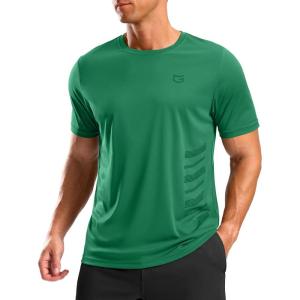 imageG Gradual Mens Workout Shirts Quick Dry Athletic Running TShirts Lightweight Moisture Wicking Short Sleeve Sports Gym TopsGreen