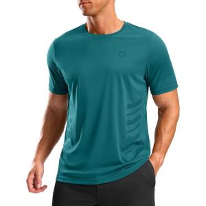 imageG Gradual Mens Workout Shirts Quick Dry Athletic Running TShirts Lightweight Moisture Wicking Short Sleeve Sports Gym TopsTeal